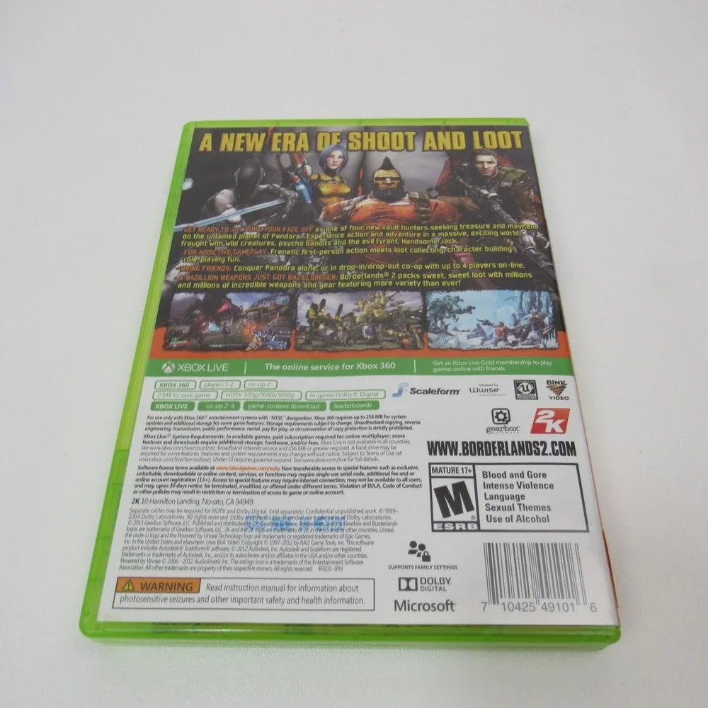 Borderlands‎ 2 (Microsoft Xbox 360, 2012) CIB 3
